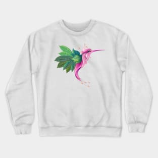 Hummingbird Flower Crewneck Sweatshirt